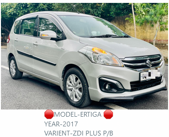 Ertiga 2017 ZDI+ PUSH BUTTON ?775,000.00 MODEL-ERTIGA  YEAR-2017 VARIENT-ZDI PLUS P/B FUEL-DIESEL COLOUR-SILVER OWNER-1 REGISTRATION-DL NO DRIVEN-93000KM DRIVEN INSURANCE-VALID PRICE: 7.75 ASKING ALL ORIGINAL PAINT EXCELLENT CONDITION SHIV SHAKTI MOTORS G-45, Vardhman Tower, Commercial Complex Preet Vihar Delhi 110092 - INDIA Remember Us for: Buying or Selling Exchange or Financing Pre-Owned Cars. 9811077512 9811772512 9109191915